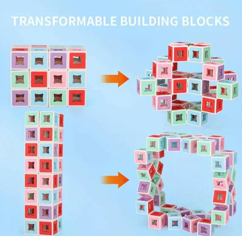DIY 3D Transform Movable Shape Building Blocks