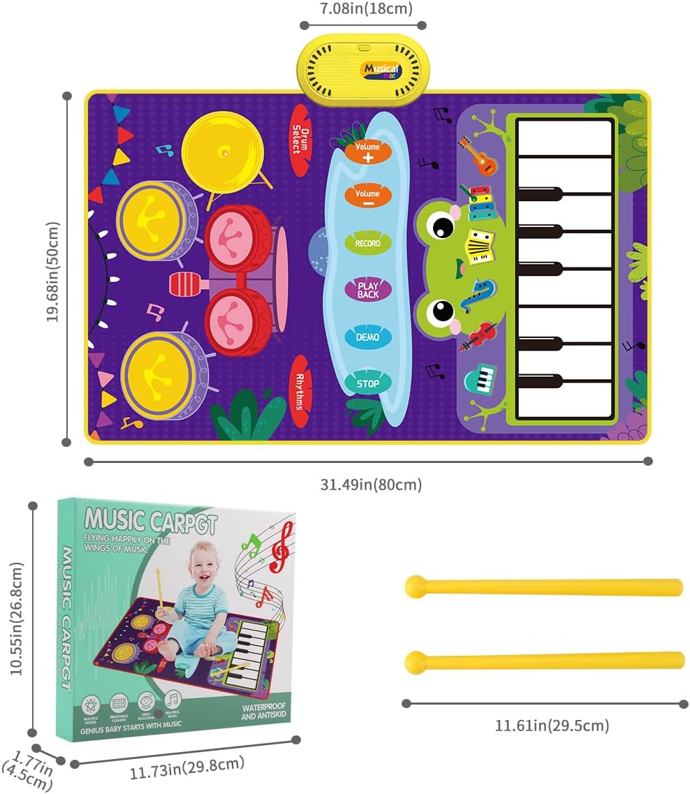 Music Jazz Play Mat 2-in-1 Touch