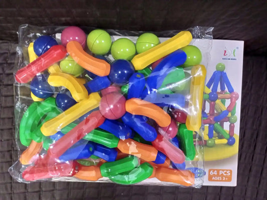 DIY Magnetic Sticks and Balls Building Set