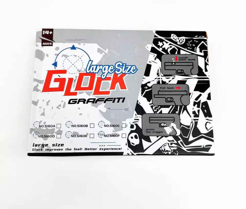Gel Ball Blaster β Large Glock Graffiti Gun | Fast Fire Action & Epic Style