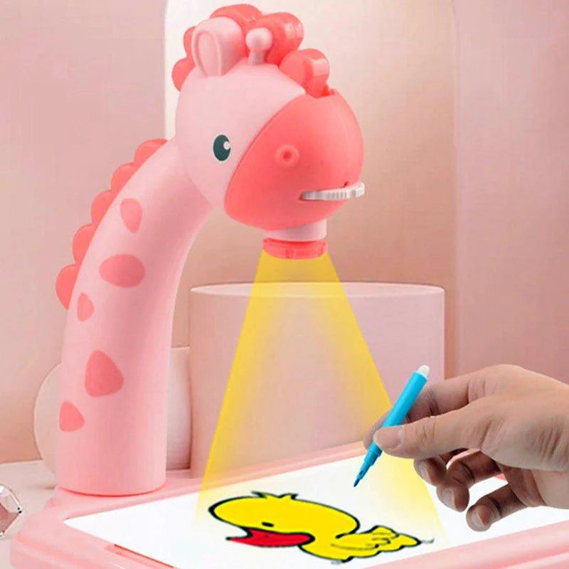 Giraffe Projector + Flash Card Reader + Digital TicTacToe Bundle