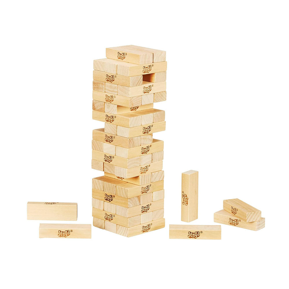 Hasbro: Bottle Jenga – Classic Wooden Block Game