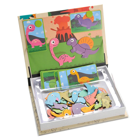 Magnetic Playbook Dinosaur Theme Puzzle