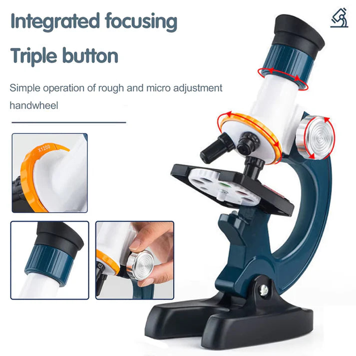 Optics Microscope for Kids – 1200X Educational Science Kit for Children