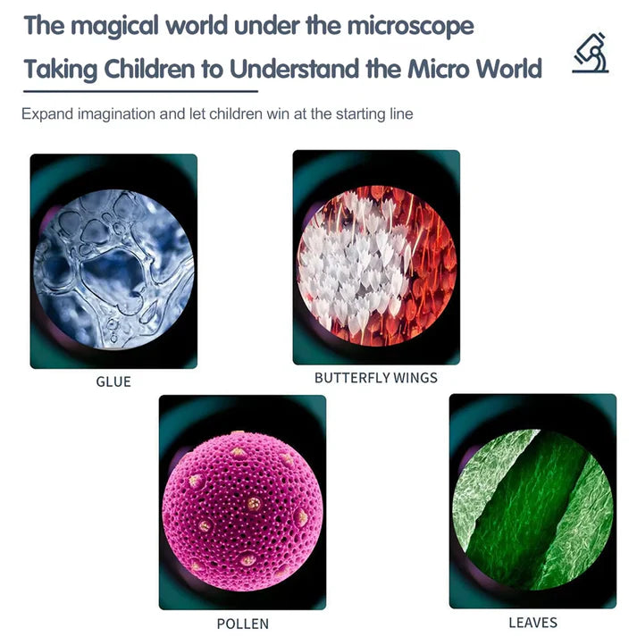 Optics Microscope for Kids – 1200X Educational Science Kit for Children