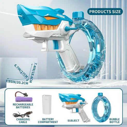 Automatic Shark Water Launcher β Electric Rechargeable Fun for Kids
