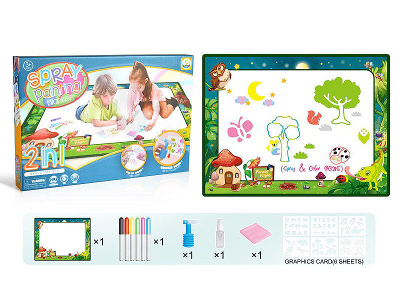 Magic Water Drawing Mat β Mess-Free Painting Fun for Kids!