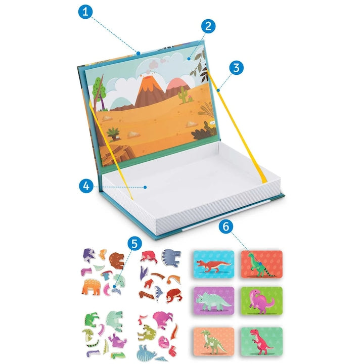 STEAM Magnetic Dinosaur Puzzle Book