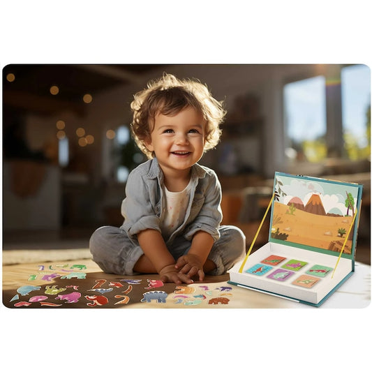 STEAM Magnetic Dinosaur Puzzle Book