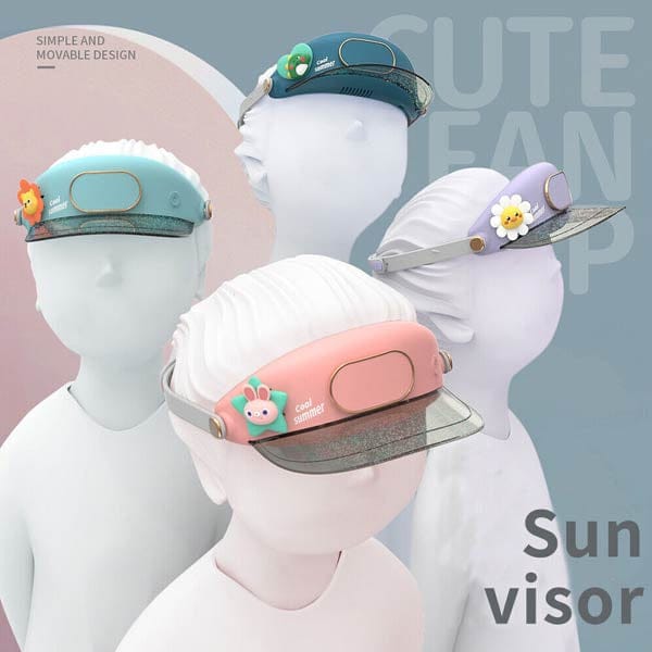 Cooling Fan Hat with Visor Sun Protection