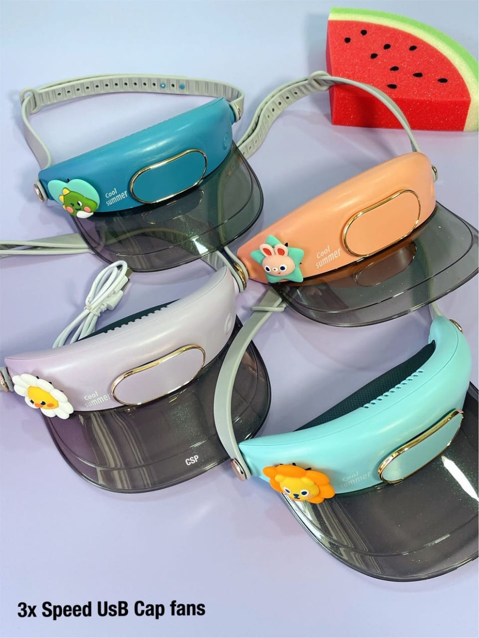 Cooling Fan Hat with Visor Sun Protection
