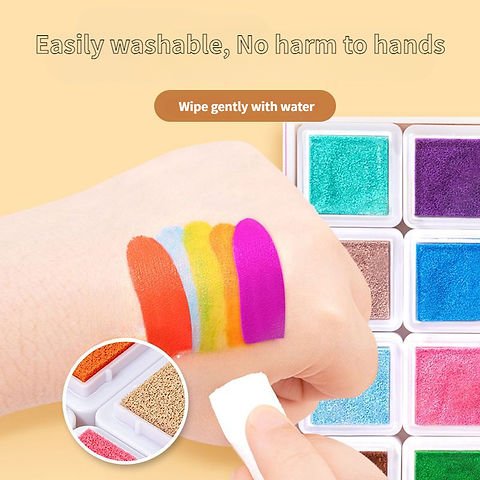 Finger Painting Coloring Book 32 Sheets & 24 Colors Set
