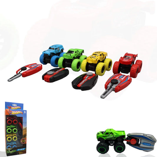 Hot Wheels Key Launcher Car Set