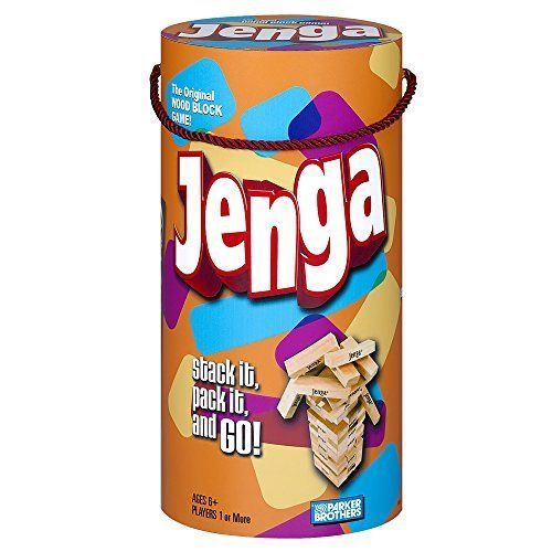 Hasbro: Bottle Jenga – Classic Wooden Block Game