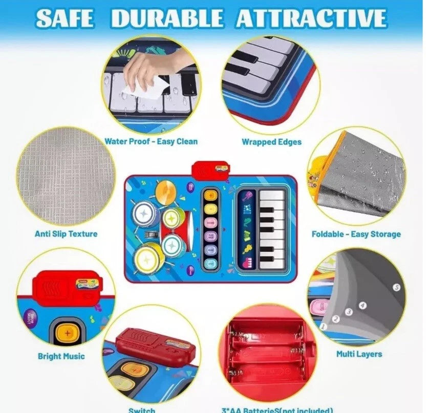 Music Jazz Play Mat 2-in-1 Touch