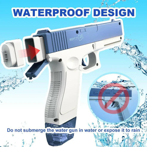 Glock Automatic Rechargeable Dual Tank Water Gun | Electric Water Blaster for Kids