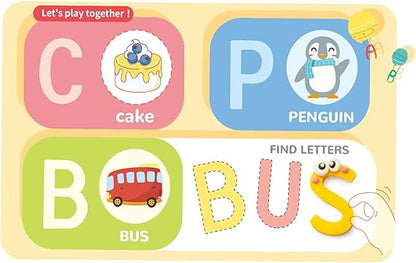Alphabet Learning Color Dough Play Set