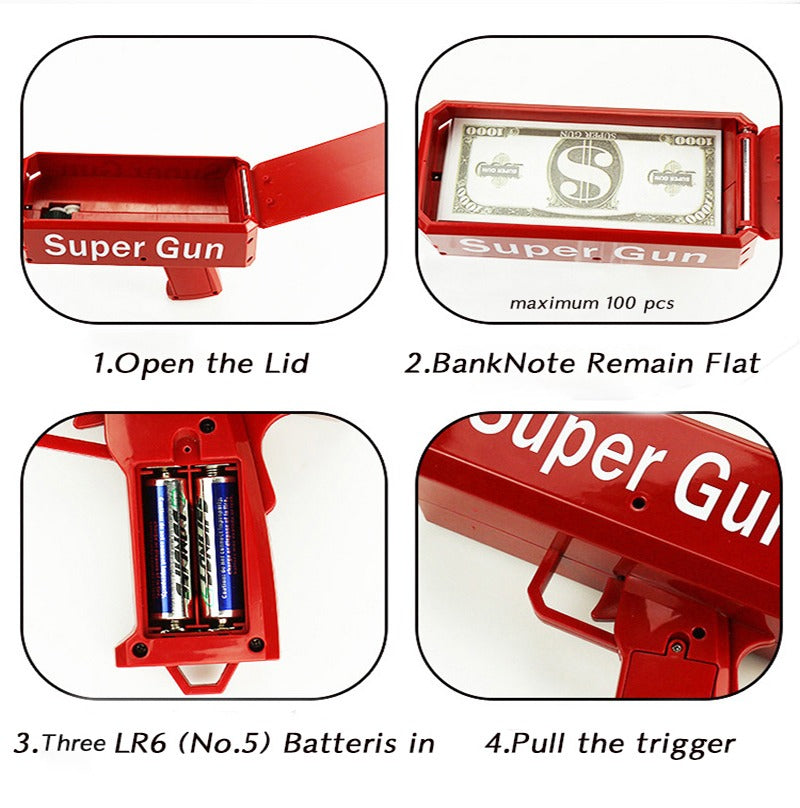 Money Gun – Fun & Flashy Toy for Kids