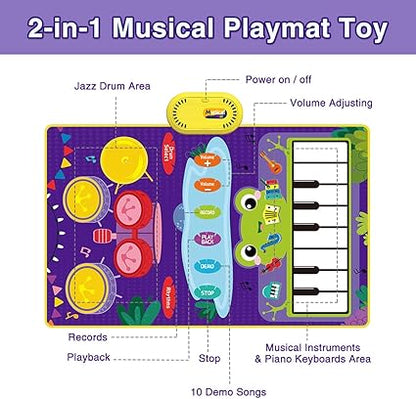 Music Jazz Play Mat 2-in-1 Touch