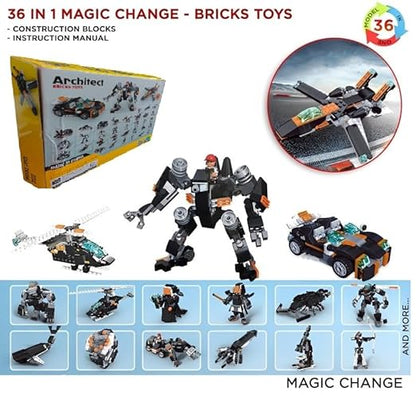 Lego Blocks – 36 Models | 256+ Pieces DIY Building Set