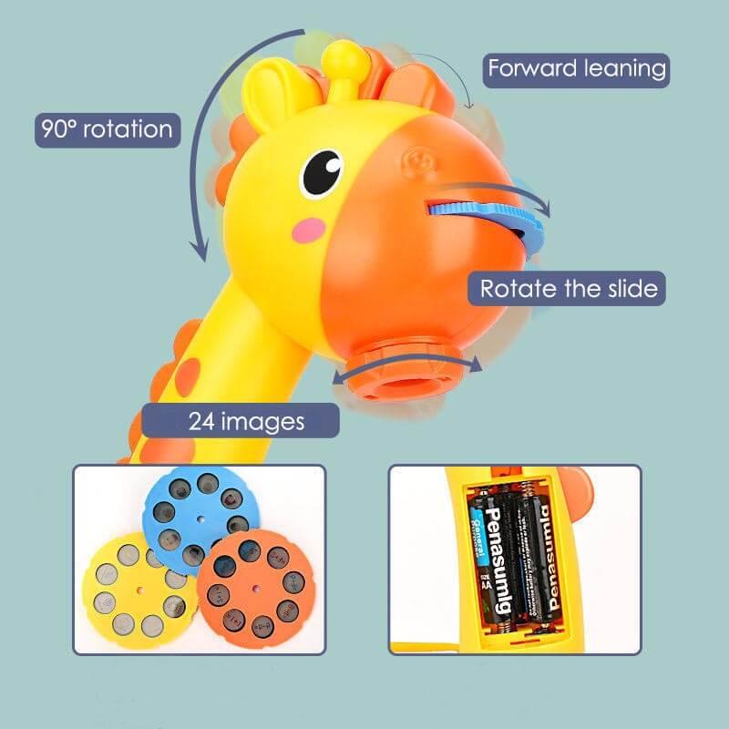 Giraffe Projector + Flash Card Reader + Digital TicTacToe Bundle