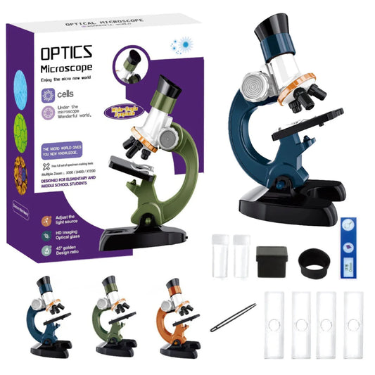 Optics Microscope for Kids – 1200X Educational Science Kit for Children
