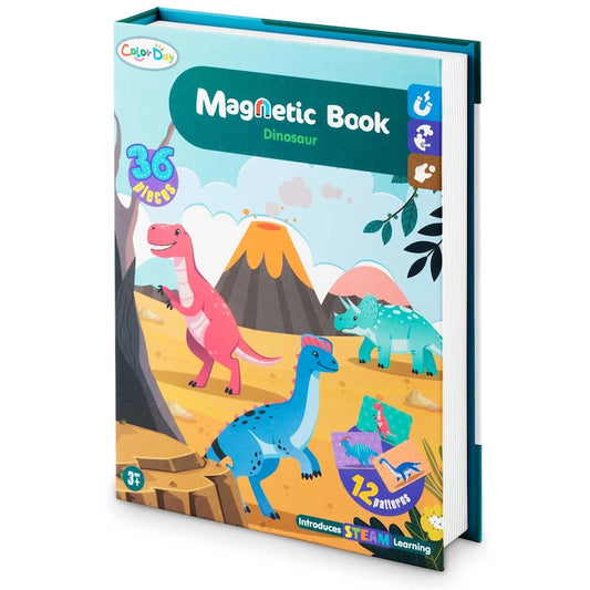 STEAM Magnetic Dinosaur Puzzle Book