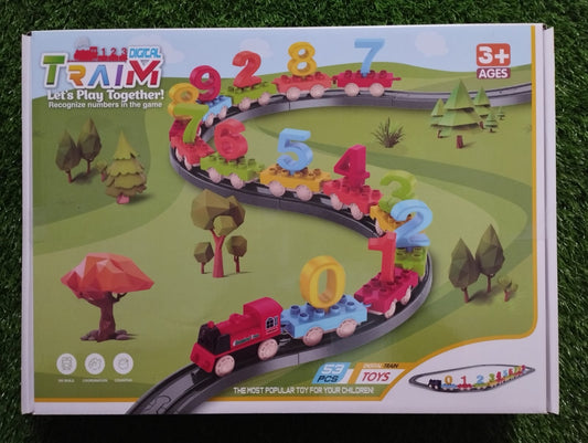 TRAIM Colorful Playtive Digital Train Play Set 53 pcs