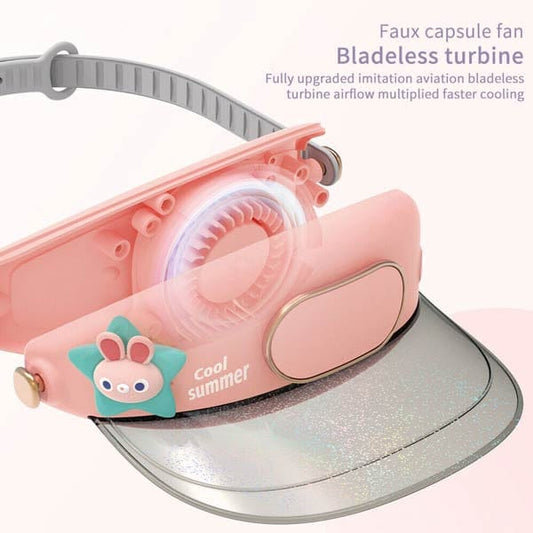 Cooling Fan Hat with Visor Sun Protection