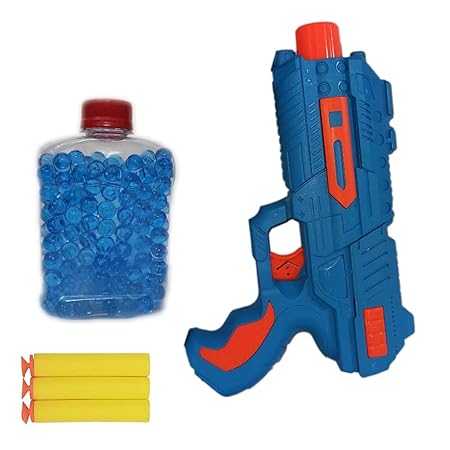 Soft Gun Blaster Toy with Water & Soft Ball Bullets